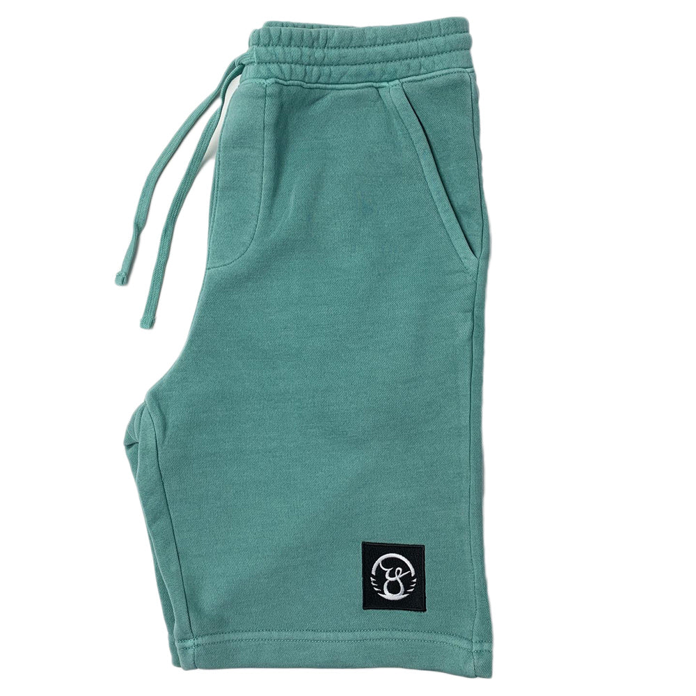 NW Green Sweat Shorts - OY BRAND CLOTHING